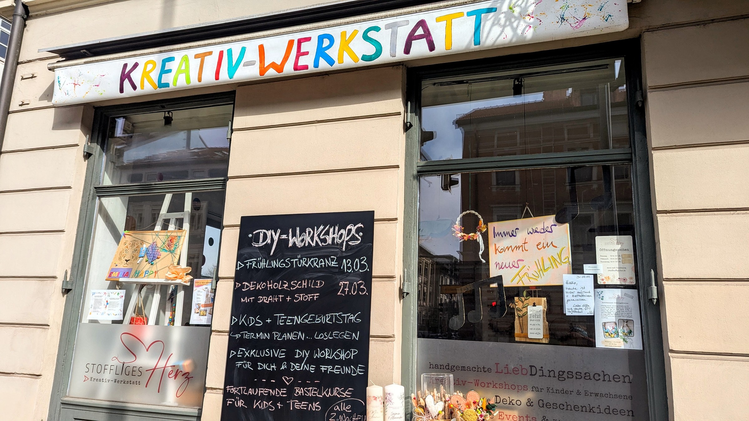 Ladengeschäft Stoffliges Herz in Rosenheim